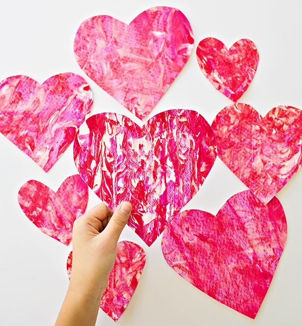 Hand cut hearts | Lifestyle blogger Elle Bowes shares Valentine's Day ideas for kids.