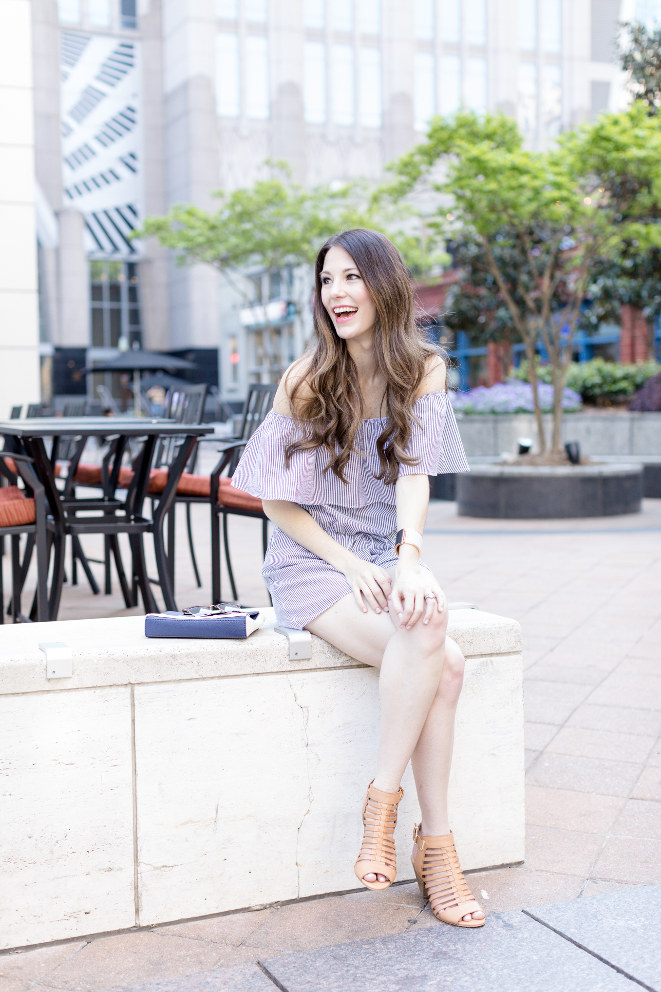 Ruffle Romper | Lifestyle blogger Elle Bowes shares a spring style inspiration.