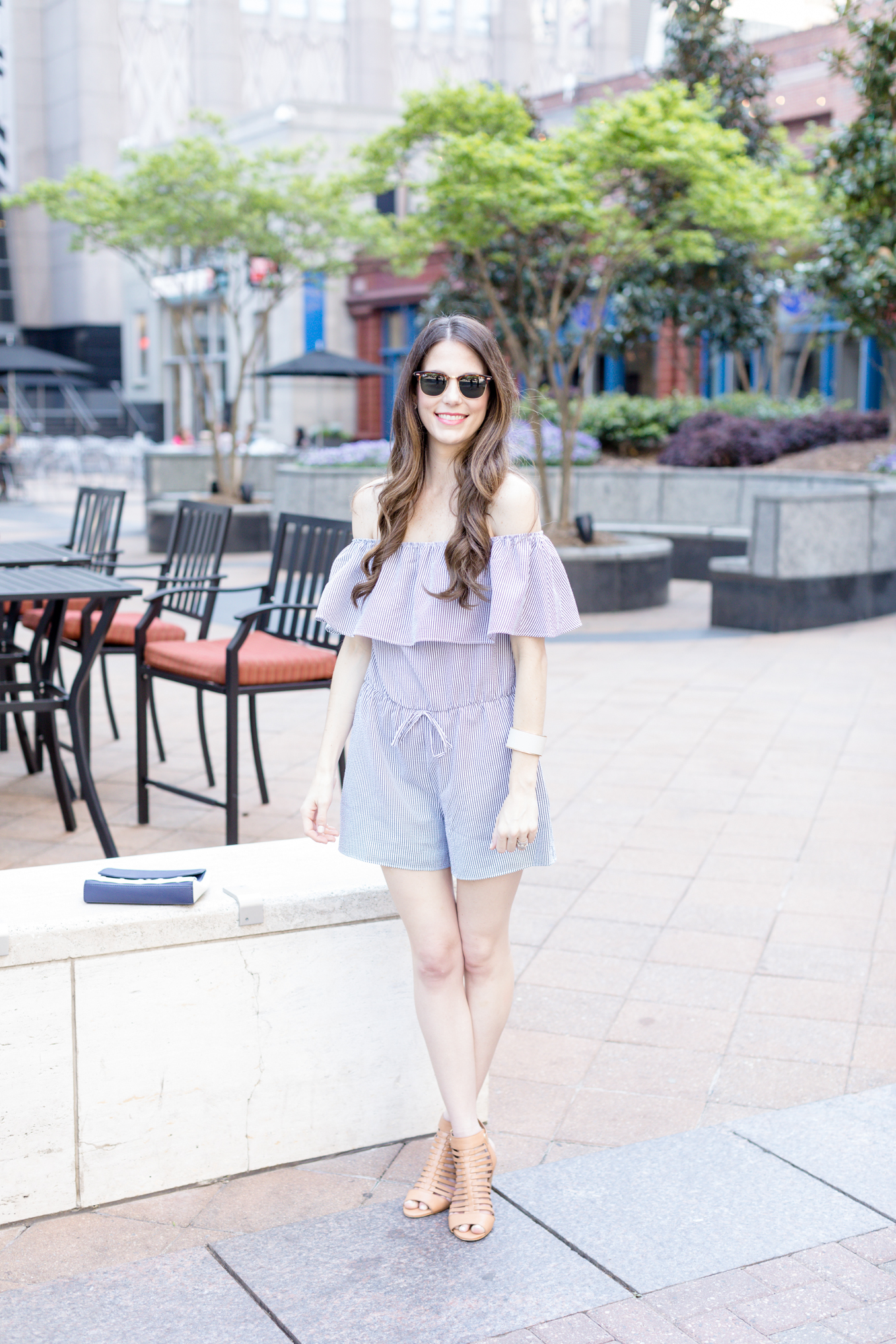 Ruffle Romper | Lifestyle blogger Elle Bowes shares a spring style inspiration.