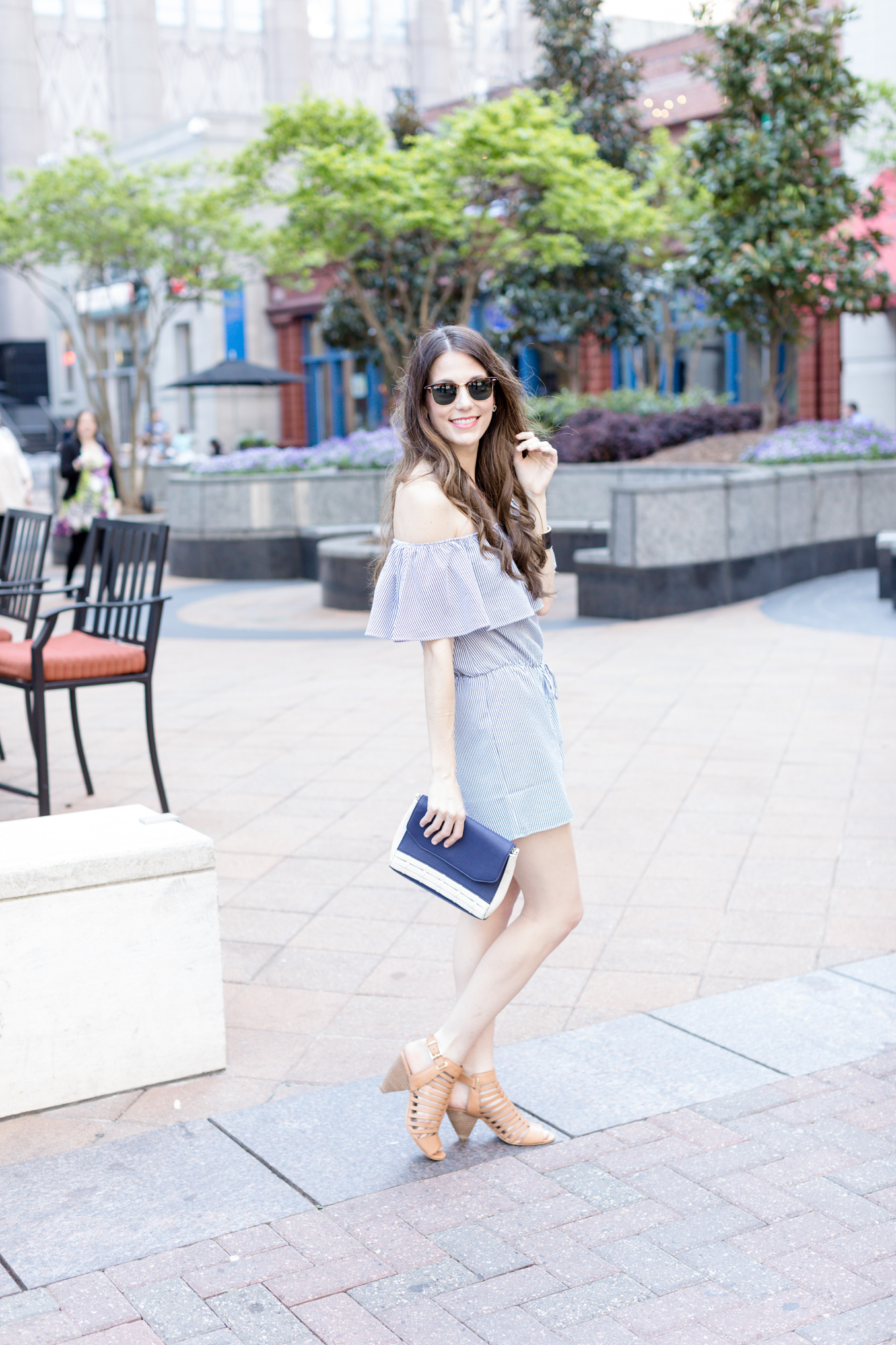 Ruffle Romper | Lifestyle blogger Elle Bowes shares a spring style inspiration.