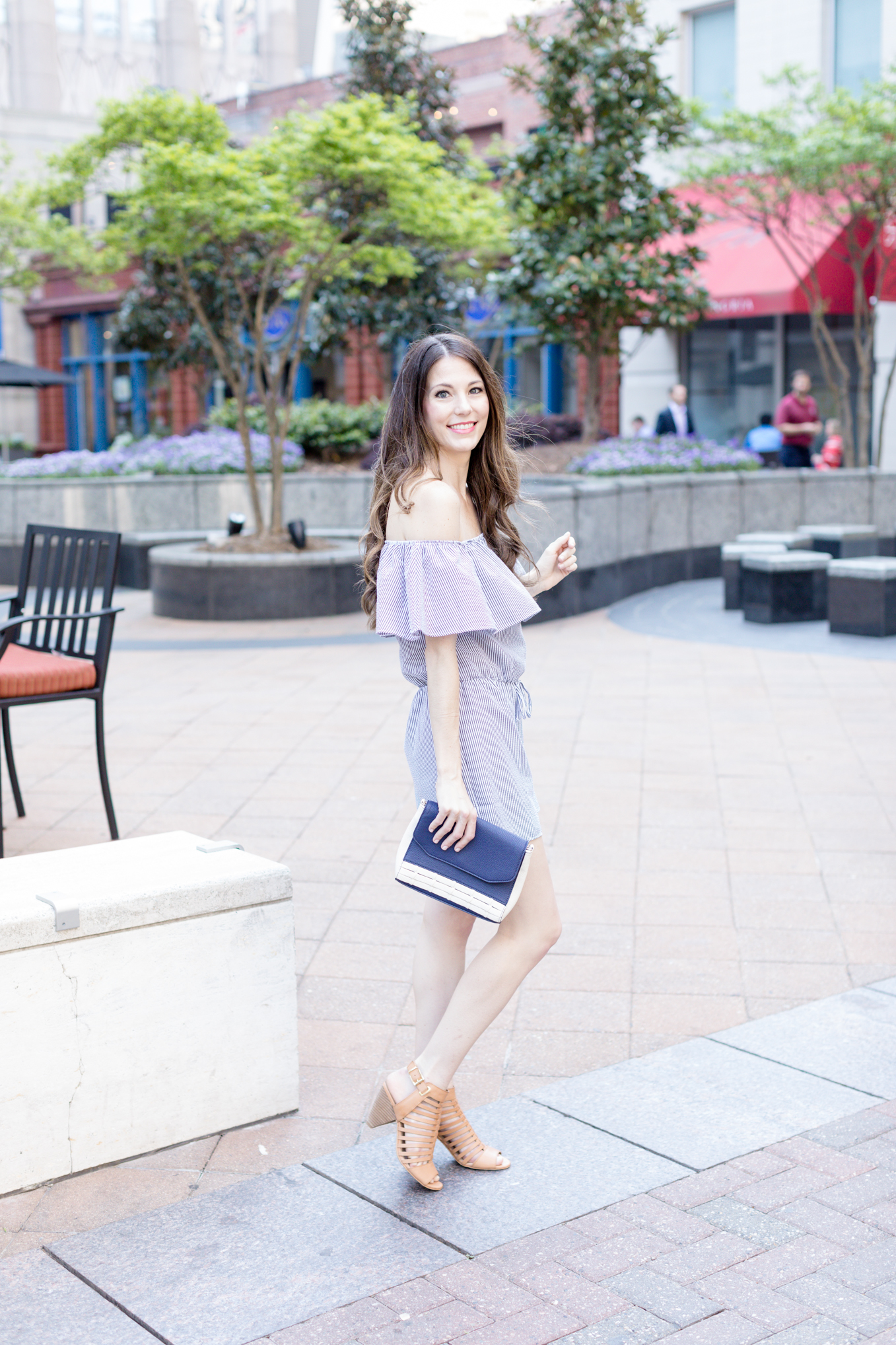 Ruffle Romper | Lifestyle blogger Elle Bowes shares a spring style inspiration.