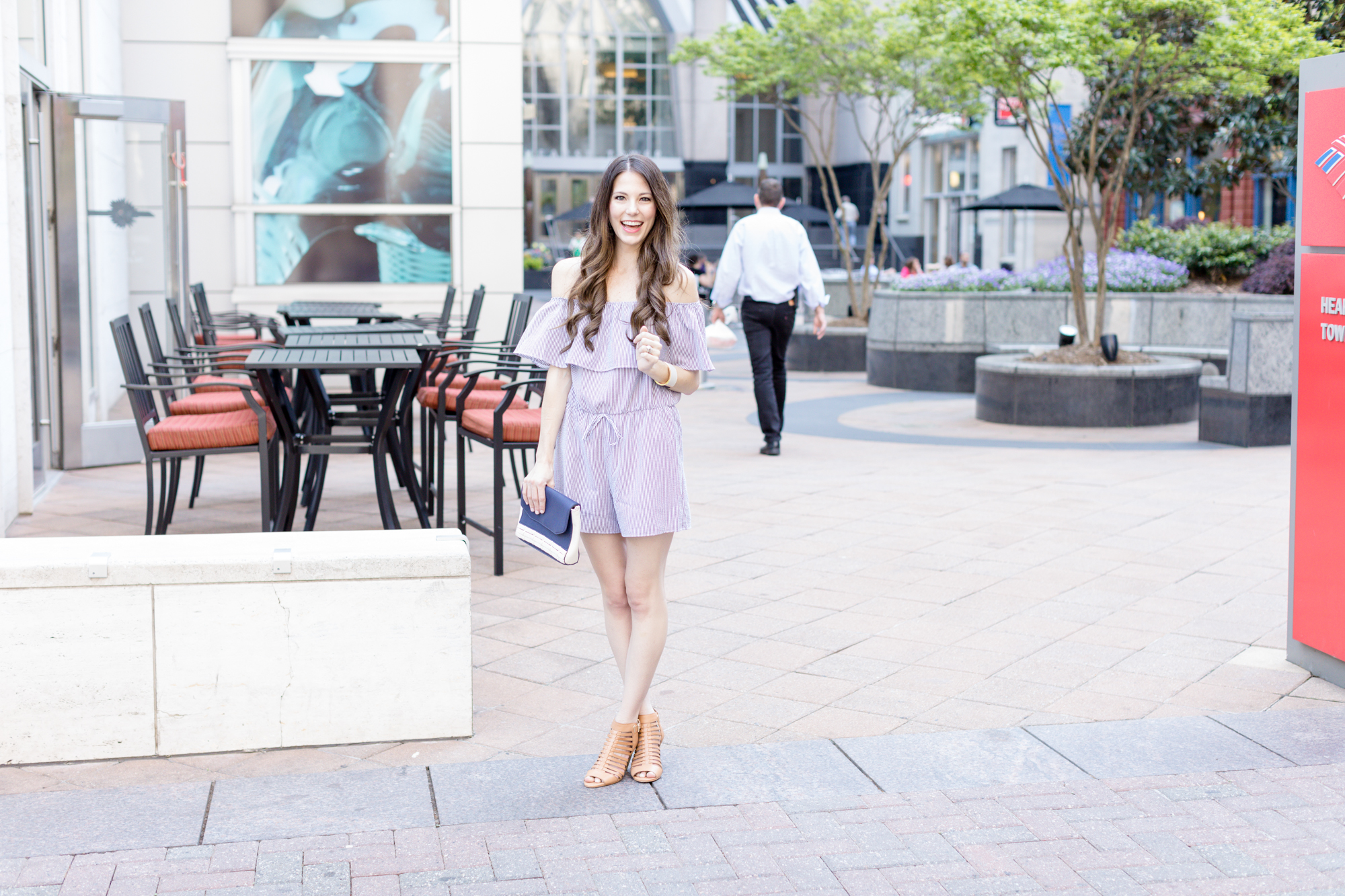 Ruffle Romper | Lifestyle blogger Elle Bowes shares a spring style inspiration.