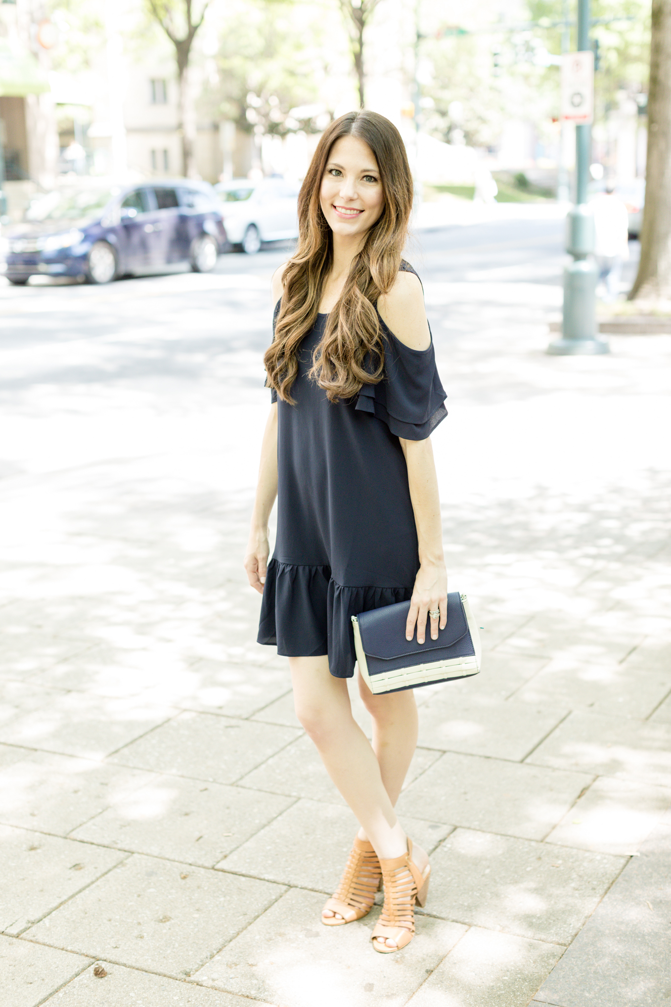 Little Navy Dress | Lifestyle blogger Elle Bowes shares a summer style twist on the LBD