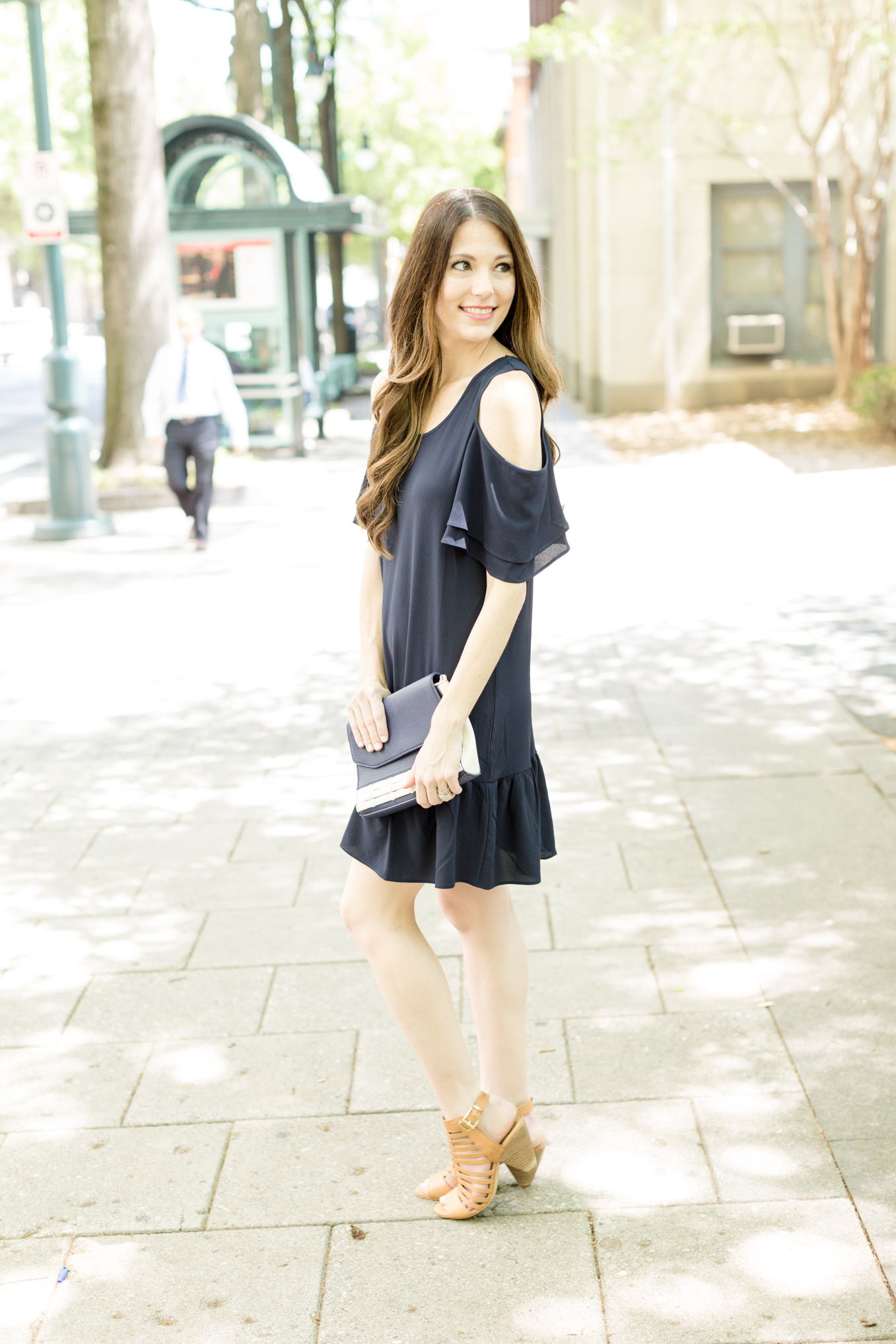 Little Navy Dress | Lifestyle blogger Elle Bowes shares a summer style twist on the LBD