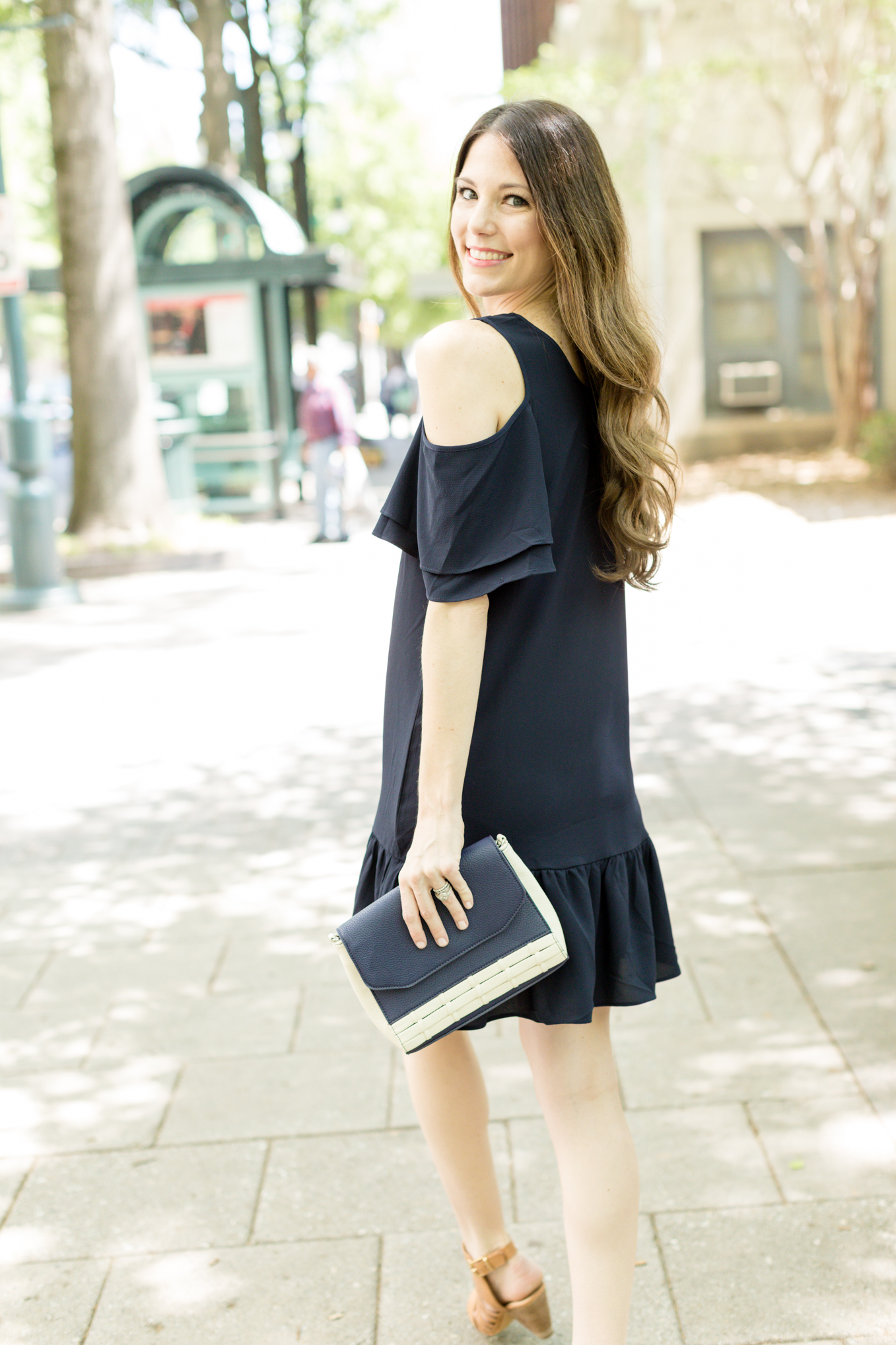 Little Navy Dress | Lifestyle blogger Elle Bowes shares a summer style twist on the LBD