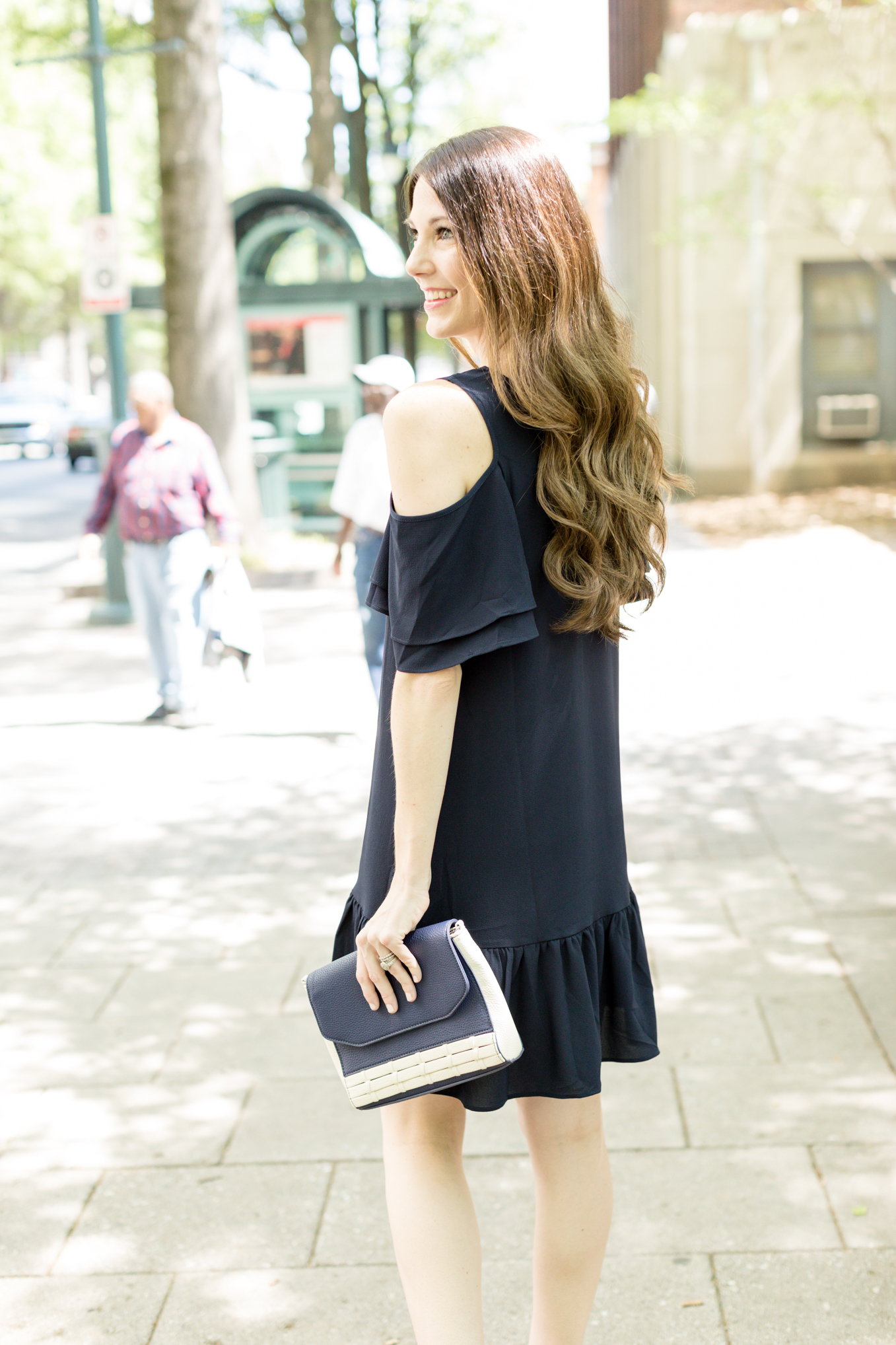 Little Navy Dress | Lifestyle blogger Elle Bowes shares a summer style twist on the LBD