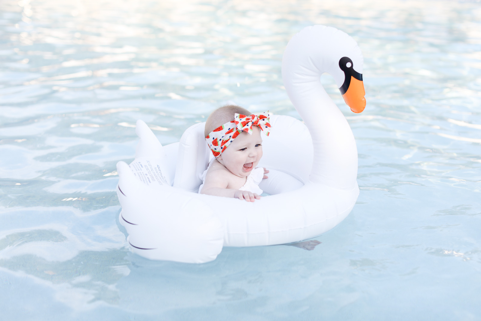 swan baby float flamingo baby float baby bling watermelon bow | elle bowes