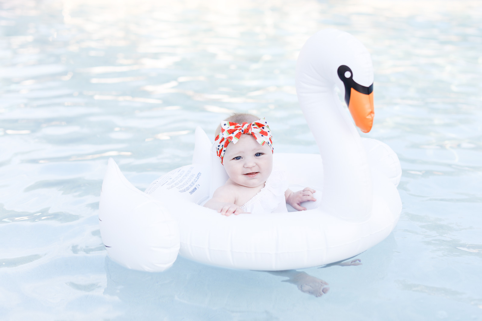 swan baby float flamingo baby float baby bling watermelon bow | elle bowes