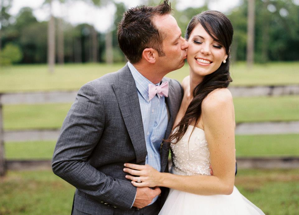 outdoor rustic farm wedding with flowers