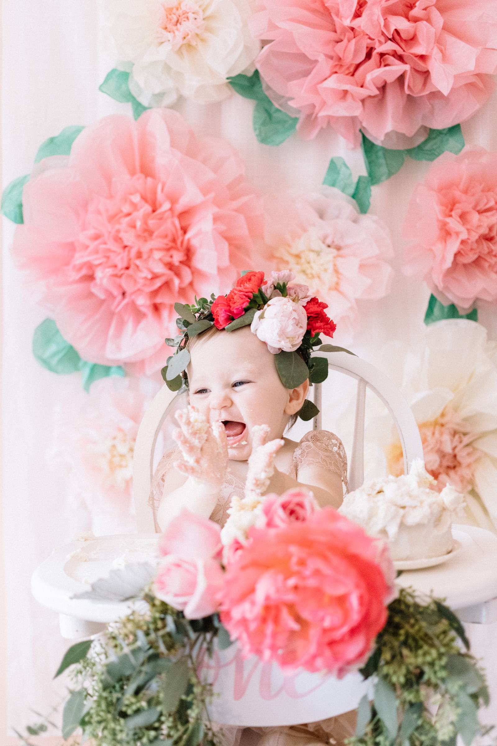 Floral Themed First Birthday - Pretty My Party